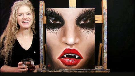 Learn How To Paint Vampire With Acrylic Paint And Sip At Home Fun