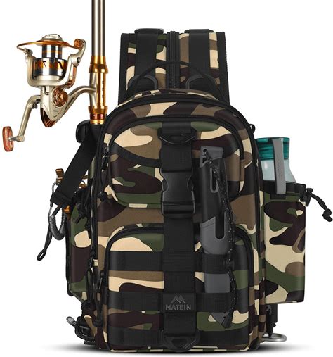 Camouflage Waterproof Fishing Backpack with Rod Holder – Otterk