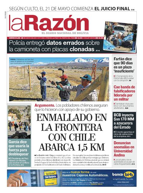 Periódico La Razón Bolivia