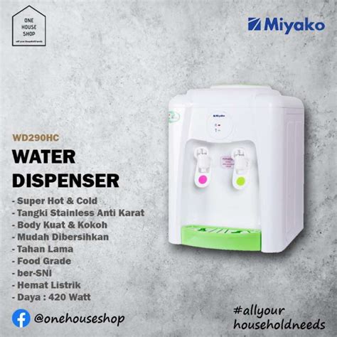 Promo Dispenser Air Panas Dingin Water Dispenser Hot And Cool Miyako Wd290Hc Diskon 20 Di