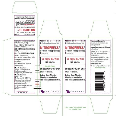 Nitropress Fda Prescribing Information Side Effects And Uses