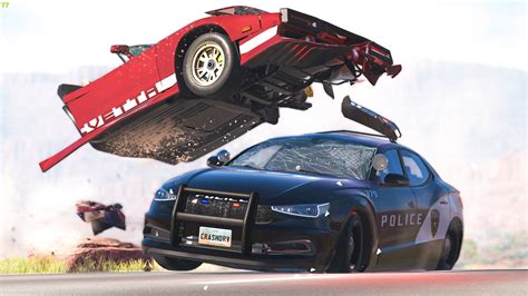 Police Takedown Fails Car Chases Beamng Drive Crashdriven