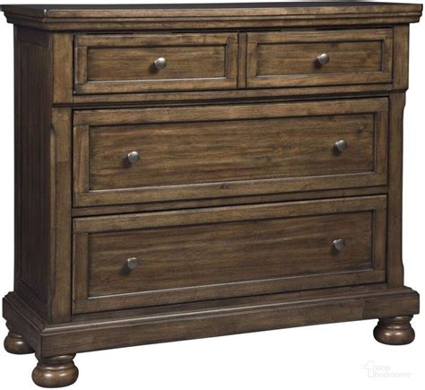 Flynnter Porter Medium Brown Panel Bedroom Set By Ashley Furniture