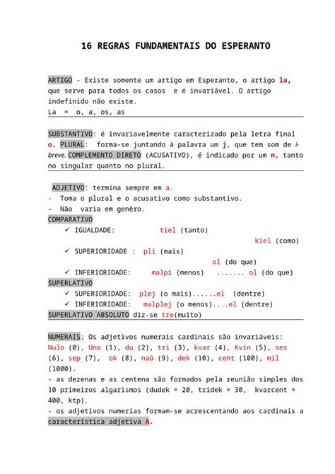 Docx Regras Fundamentais Do Esperanto Dokumen Tips