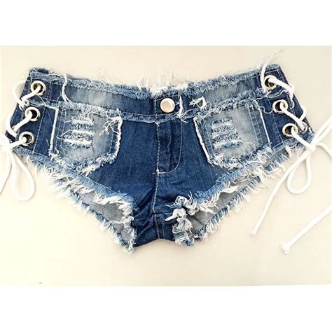 2017 Women Denim Shorts Summer New Sexy Slim Skinny Lace Up Ripped Hole