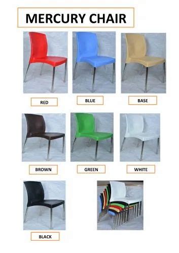 Polypropylene With Steel Legs Mix Cafeteria Chairs Seating Capacity