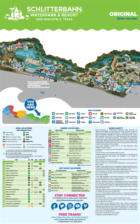 Schlitterbahn Waterpark Map and Brochure (2022 - 2023 ...