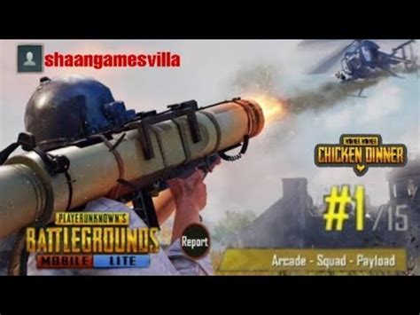 My First Gameplay In PAYLOAD MODE PUBG MOBILE LITE YouTube