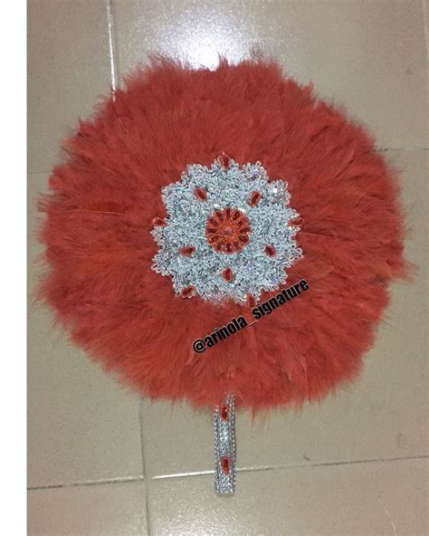 Aso Oke Veil Bridal Handfan On Instagram Custom Made Burnt Orange