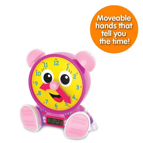 The Learning Journey Telly Jr Teaching Time Clock â€ Pink Toys4me