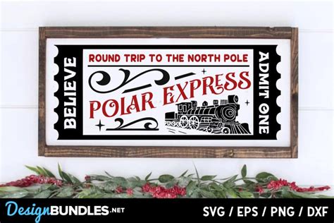 Polar Express Ticket Svg