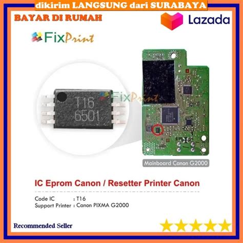 Ic Eprom CANON G2000 T16 Ic Eeprom Reset CANON G2000 New Model