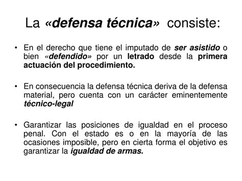 Que Es La Defensa Tecnica En Materia Penal Material Colección