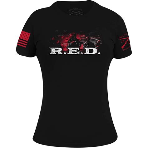 Grunt Style Women's R.E.D. T-Shirt - Large - Black - Walmart.com