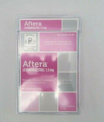 Aftera One Tablet One Dose Female Emergency Contraceptive Exp. 07/23 ...