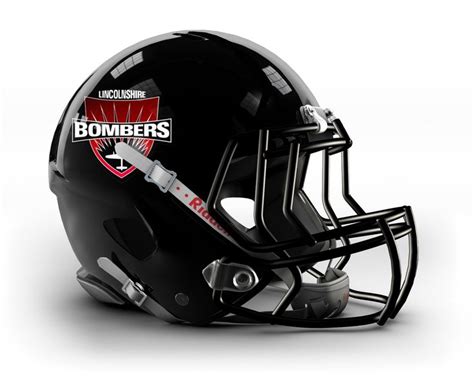 Lincolnshire Bombers British American Football Club Team Helmet Bafanl