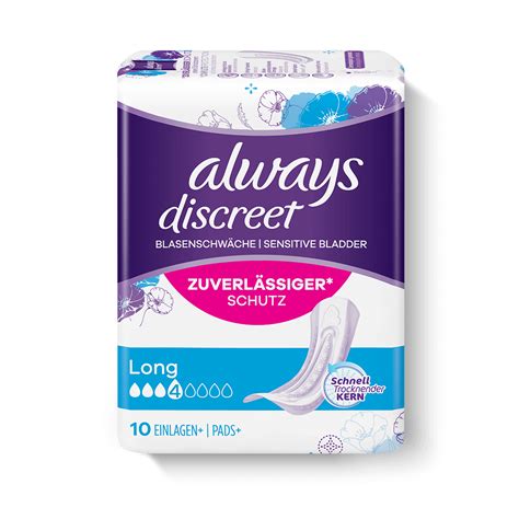 Always Discreet Inkontinenz Einlagen Ultimate Nacht Always Discreet