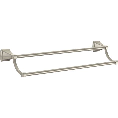 Delta Flynn 24 In Double Brushed Nickel Wall Mount Double Towel Bar
