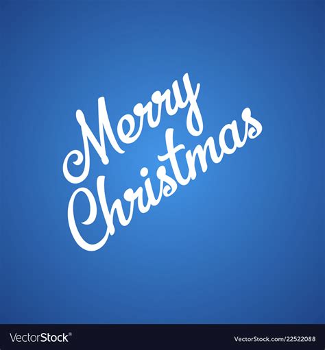 Merry Christmas Inscription Background Royalty Free Vector