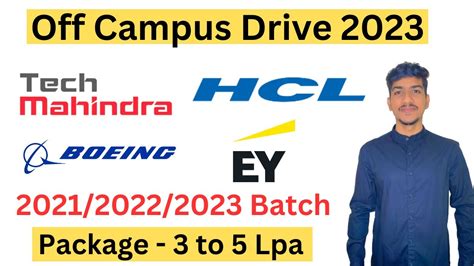 Hcl Tech Off Campus Drive Tech Mahindra Recruitment Hcl