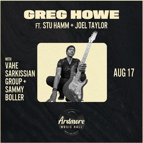 Greg Howe Ardmore Music Hall 81723