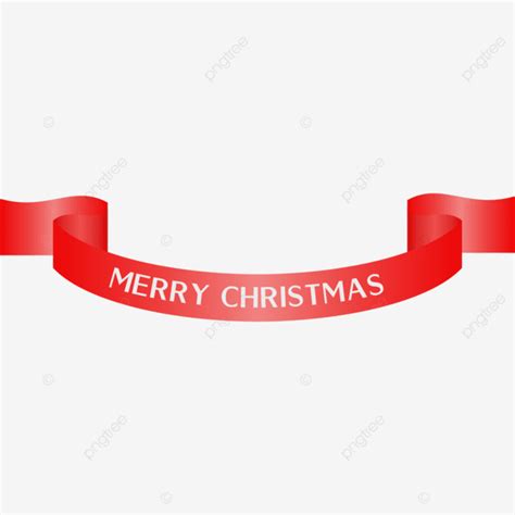 Merry Christmas Ribbon PNG Image Merry Christmas Ribbon Red Ribbon