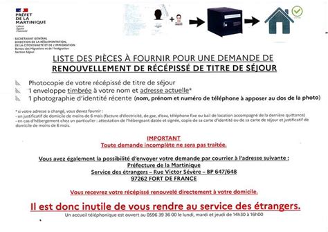 renouvellement dun recepisse de demande de titre de sejour etrangers