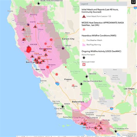 Current Ca Wildfire Map