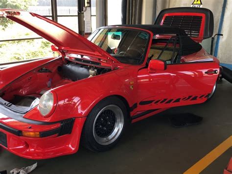 1985 Rot Porsche 911 Carrera Turbo Look — Micare Ps