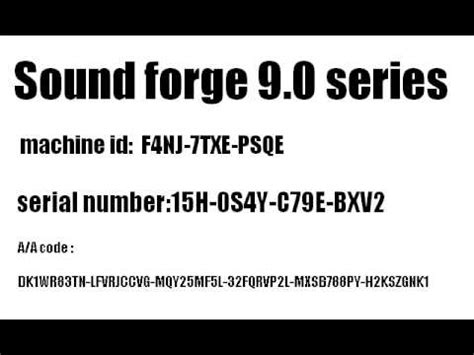 Sony Sound Forge Audio Studio Serial Number Shotskasap