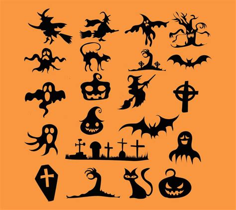 set of Halloween Scary vector 29287402 Vector Art at Vecteezy