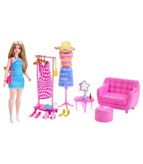 Mu Eca Barbie Estilista Con Armario Hpl Barbie Juguetes Abracadabra