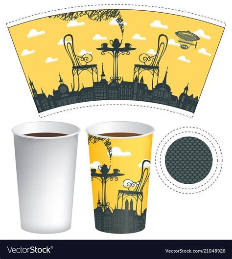 Paper Coffee Cup Template Illustrator