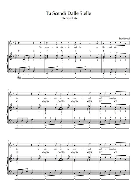 Tu Scendi Dalle Stelle Pdf Free Sheet Music