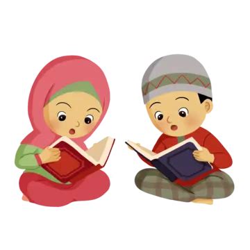 Two Kids Reading Quran, Boys, Girl, Quran PNG Transparent Clipart Image ...