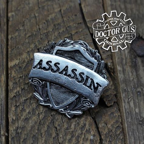 Assassin Class Badge Rpg Character Class Pin Handcrafted Pewter