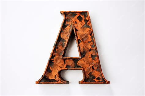 Premium AI Image | Letter a stencil on white background