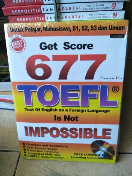 Jual ORIGINAL BARU GET SCORE 677 TOEFL TEST OF ENGLISH AS A FOREIGN