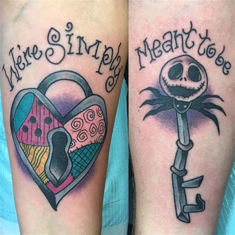 Jack And Sally Couple Tattoo Christmas Tattoo Tattoos Trendy Tattoos