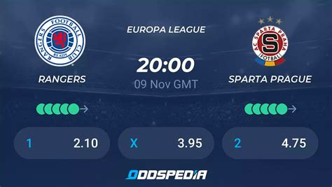 Rangers Vs Sparta Prague Predictions Odds Live Score Stats