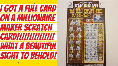 Full Scratch Card Winner On Millionaire Maker I Am Lost For Words As