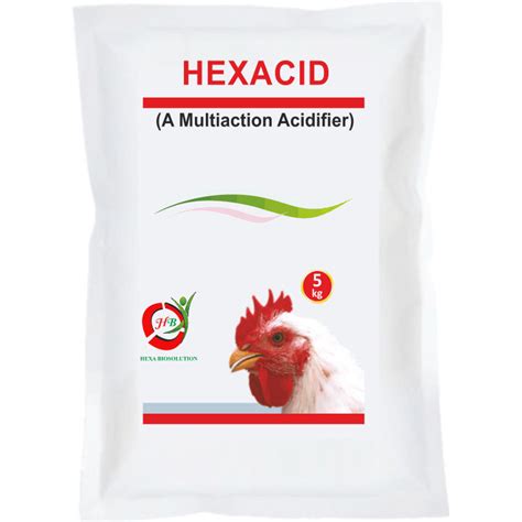 Hexacid Poultry Feed Acidifier Supplement Packaging Size 5 Kg Also