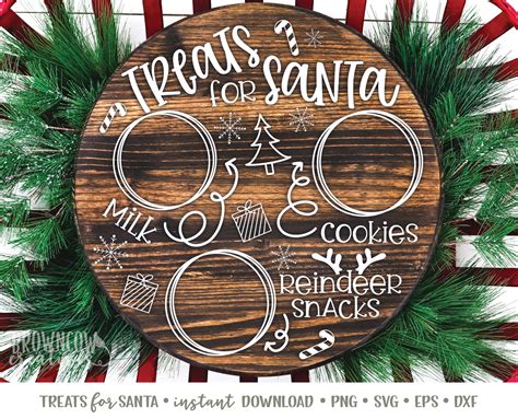 Cookies For Santa Tray Svg Cookies For Santa Plate Svg Dear Etsy