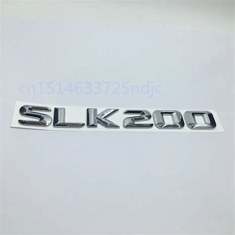 Car Rear Trunk Lid Emblem Chrome Number Letters Slk For R R