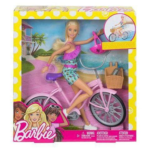 Barbie Com Bicicleta - Barbie Boneca Com Bicicleta FTV96 - Mattel - Boneca Barbie - Magazine Luiza