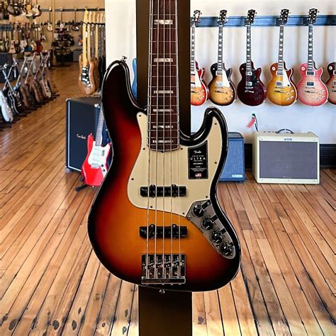 Fender American Ultra Jazz Bass V Ultraburst W Rosewood Reverb