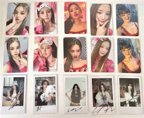 Gidle Queencard Am Shu Hua Yuqi Miyeon Soyeon Minnie Pob Photocard