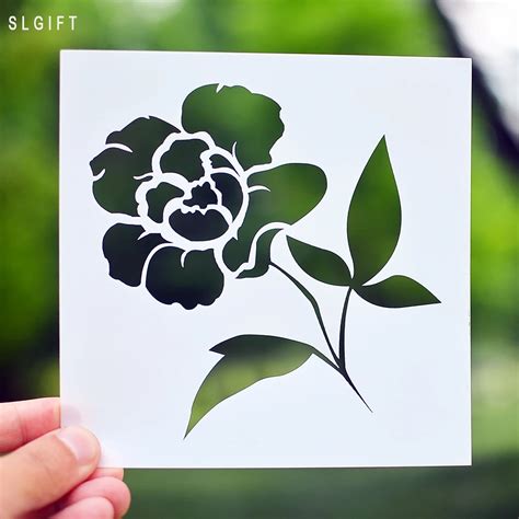 Flower Design Diy Crafts Layering Stencil For Painting Scrapbooking