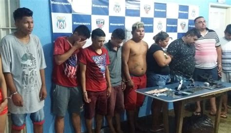 Pm Det M Pessoas Armas E Drogas Em Manacapuru