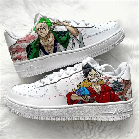 One Piece Luffy X Zoro Air Force Custom Unique Sneakers Unique